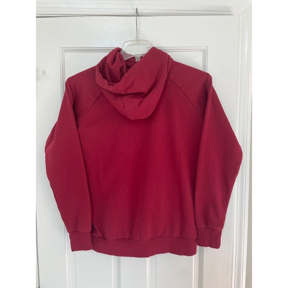 Men’s Gymshark Zip Up Red Hoodie Jacket Size Small Pockets Logo Training - Picture 2 of 4